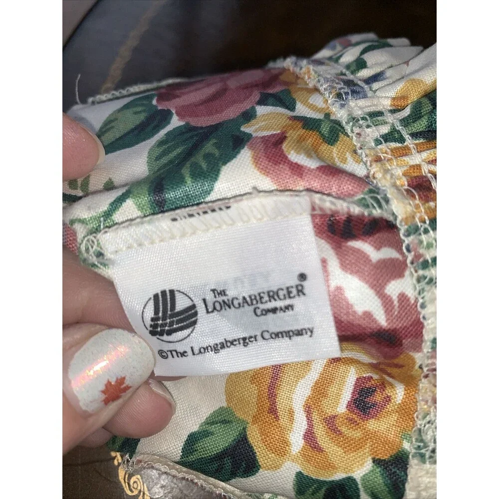 Longaberger thyme FABRIC LINER Only Garden Splendor